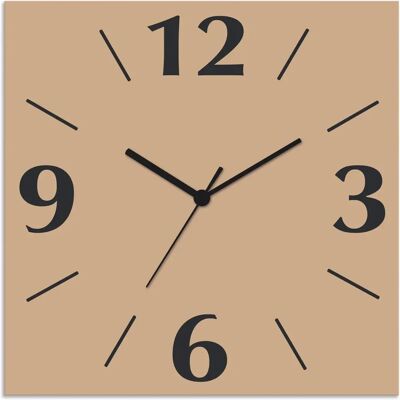 ARTland - Uni Trendfarben - Beige - 30x30 cm - Wanduhr ARTland - Uni Trendfarben - Beige - 30x30 cm - Wanduhr