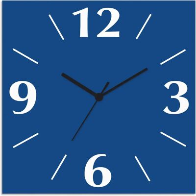 ARTland Uni Trendfarben blau 30x30 cm wall clock ARTland Uni Trendfarben blau 30x30 cm wall clock
