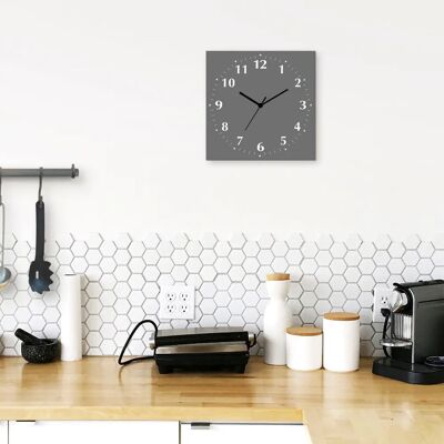 ARTland - Uni Trendfarben - Grau - 30x30cm - Wanduhr ARTland - Uni Trendfarben - Grau - 30x30cm - Wanduhr