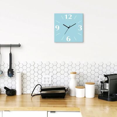 ARTland - Uni Trendfarben - 30 cm - blau - Wall clock ARTland - Uni Trendfarben - 30 cm - blau - Wall clock