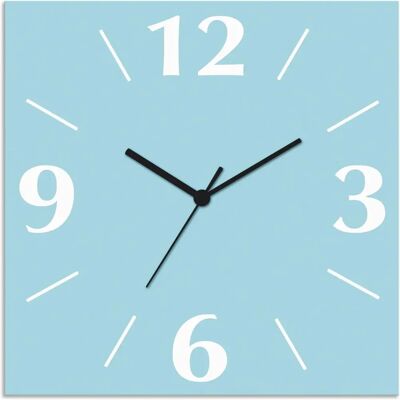 ARTland - Uni Trendfarben - 30 cm - blau - Wall clock ARTland - Uni Trendfarben - 30 cm - blau - Wall clock