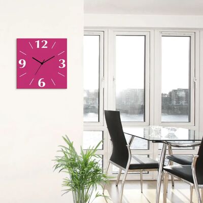 ARTLAND - Uni Trendfarben - Pink - 30x30 cm - Wall clock ARTLAND - Uni Trendfarben - Pink - 30x30 cm - Wall clock