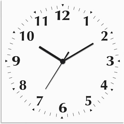 ARTLAND - Uni Trendfarben - 30x30x0.3 cm - Weiß - Wall clock ARTLAND - Uni Trendfarben - 30x30x0.3 cm - Weiß - Wall clock
