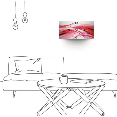 ARTland - Schöne Welle - Abstrakt - Wall clock ARTland - Schöne Welle - Abstrakt - Wall clock