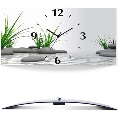 ARTLAND - 3 D Steine - White - 50x25x0.3 cm - Wanduhr ARTLAND - 3 D Steine - White - 50x25x0.3 cm - Wanduhr
