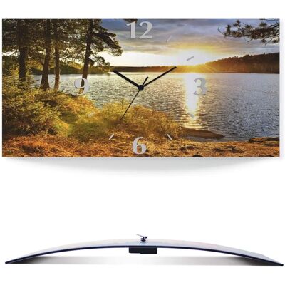 ARTLAND - Sonnenuntergang über See Algonquin Park - 50x25x0,3 cm - Wanduhr ARTLAND - Sonnenuntergang über See Algonquin Park - 50x25x0,3 cm - Wanduhr