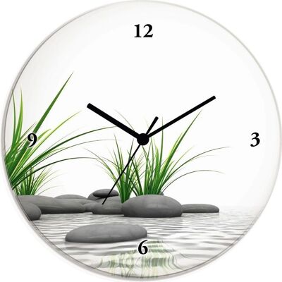 ARTLAND 3D Steine Wanduhr - Lautlos Quarz oder Funkuhr - Weiß ARTLAND 3D Steine Wanduhr - Lautlos Quarz oder Funkuhr - Weiß