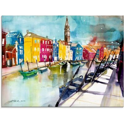 ARTLAND Venedig Bunt Glasbild - Wandbild ARTLAND Venedig Bunt Glasbild - Wandbild