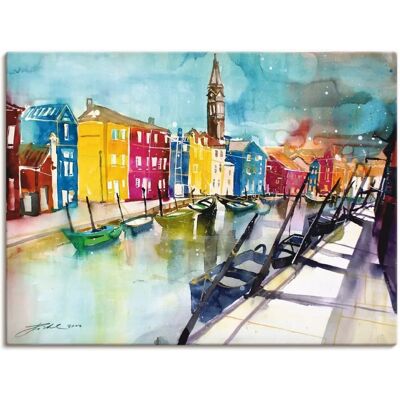 ARTLAND Venedig - Bunt, 120x90cm, Querformat Wandbild ARTLAND Venedig - Bunt, 120x90cm, Querformat Wandbild