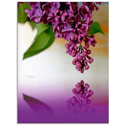 ARTLAND Flieder Glasbild - 45x60cm Hochwertiger UV-Druck ARTLAND Flieder Glasbild - 45x60cm Hochwertiger UV-Druck