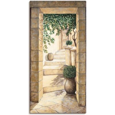 ARTLAND Eingang - Fresco Wandbild - Naturfarben - 75x150cm ARTLAND Eingang - Fresco Wandbild - Naturfarben - 75x150cm