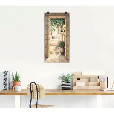 ARTland - Eingang - Fresco - 50x100 cm - Wandbild ARTland - Eingang - Fresco - 50x100 cm - Wandbild
