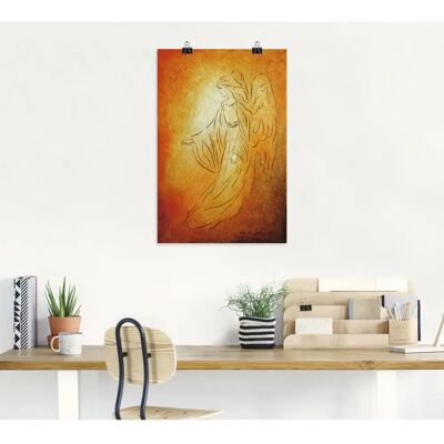ARTLAND - Engel der Heilung - Orange - Wall art ARTLAND - Engel der Heilung - Orange - Wall art