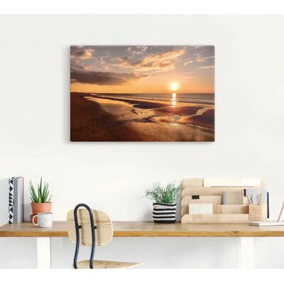 ARTland - Sonnenuntergang am Mittelmeer - Orange - Wall art ARTland - Sonnenuntergang am Mittelmeer - Orange - Wall art