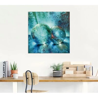 ARTland - Zwei blaue Murmeln_ - blau - 30 cm x 30 cm - Wandbild ARTland - Zwei blaue Murmeln_ - blau - 30 cm x 30 cm - Wandbild
