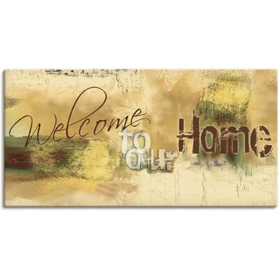 ARTLAND - Willkommen in unserem Zuhause - Canvas print ARTLAND - Willkommen in unserem Zuhause - Canvas print