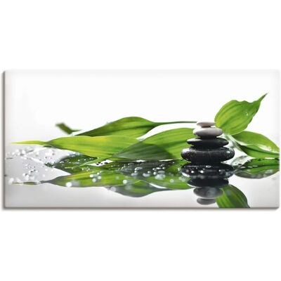 ARTLAND - Spa mit Steinen und Bambus - Wall art ARTLAND - Spa mit Steinen und Bambus - Wall art
