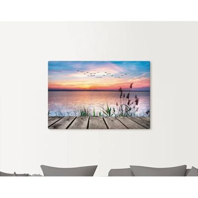 ARTLAND Der See in den Farben der Wolken Wandbild ARTLAND Der See in den Farben der Wolken Wandbild