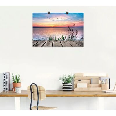 ARTLAND Wolkenfarben See Wandbild ARTLAND Wolkenfarben See Wandbild