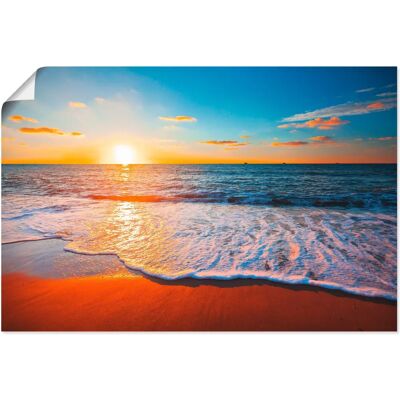 ARTLAND - Sonnenuntergang und das Meer - Blau - Wandkunst ARTLAND - Sonnenuntergang und das Meer - Blau - Wandkunst