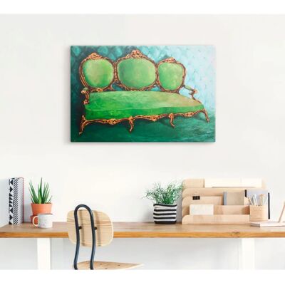 ARTLAND Sofa grün - Wandbild ARTLAND Sofa grün - Wandbild