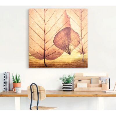 ARTLAND "Losgelöst" Wandbild - Braune Leinwand, 70x70cm ARTLAND "Losgelöst" Wandbild - Braune Leinwand, 70x70cm