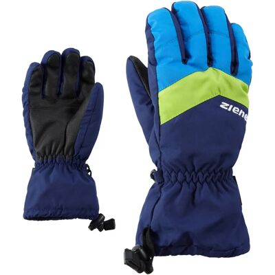Gants de ski pour enfants imperméables bleus Ziener - Modèle LETT AS Gants de ski pour enfants imperméables bleus Ziener - Modèle LETT AS