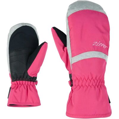 Gants de ski pour enfants Ziener Lejano AS Mitten Pink - Imperméables Gants de ski pour enfants Ziener Lejano AS Mitten Pink - Imperméables