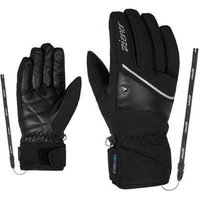 Ziener KAIKA Schwarze Skihandschuhe - Wasserdicht, Warm, Damen Ziener KAIKA Schwarze Skihandschuhe - Wasserdicht, Warm, Damen