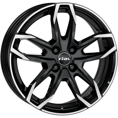 Rial Lucca 6,5x16 4x100 ET46 Diamant-Svart - Nav Rial Lucca 6,5x16 4x100 ET46 Diamant-Svart - Nav