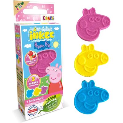 Peppa Pig Kąpielowa bomba - 3x15g, Zabawa & Wegańska Peppa Pig Kąpielowa bomba - 3x15g, Zabawa & Wegańska