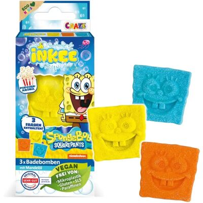 Craze INKEE SpongeBob Bomba do kąpieli 3 szt - Produkty do kąpieli Craze INKEE SpongeBob Bomba do kąpieli 3 szt - Produkty do kąpieli