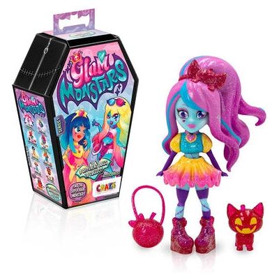 CRAZE Glam Monstars - Poupées à collectionner avec accessoires et animaux - Emballage mystérieux en cercueil - Mode pour enfants CRAZE Glam Monstars - Poupées à collectionner avec accessoires et animaux - Emballage mystérieux en cercueil - Mode pour enfants