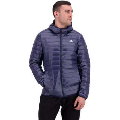 Chaqueta con capucha Adidas Varilite Down para hombres - legend ink (DX0785) Chaqueta con capucha Adidas Varilite Down para hombres - legend ink (DX0785)