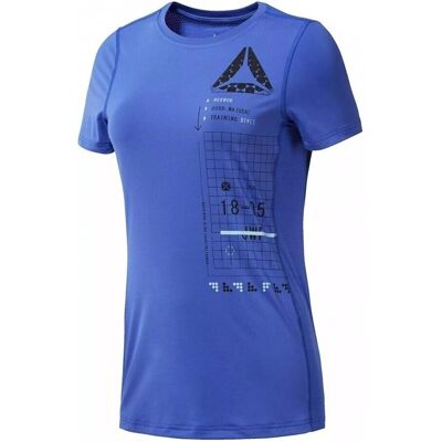 Reebok Activchill Graphic Tee - kvinna - blå - 164 - 169 cm - T-shirt Reebok Activchill Graphic Tee - kvinna - blå - 164 - 169 cm - T-shirt
