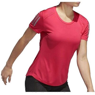 Adidas Own The Run Tee DQ2617 - Letnia damska czerwona koszulka Adidas Own The Run Tee DQ2617 - Letnia damska czerwona koszulka