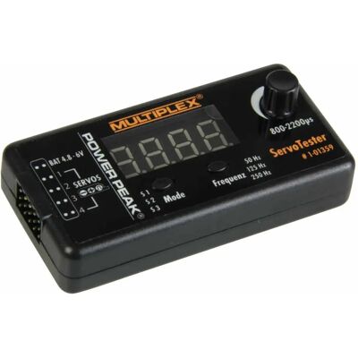 Multiplex Servotester PowerPeak - RC Servo - 75x38x27mm Multiplex Servotester PowerPeak - RC Servo - 75x38x27mm