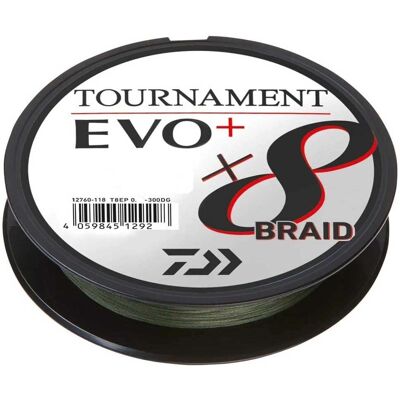 Línea Trenzada Daiwa Tournament Evo Plus - 270 M - Negro - 0.300 mm Línea Trenzada Daiwa Tournament Evo Plus - 270 M - Negro - 0.300 mm
