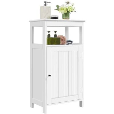 Yaheetech Armadio bagno con ripiani regolabili - Bianco - Mobile bagno Yaheetech Armadio bagno con ripiani regolabili - Bianco - Mobile bagno