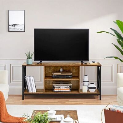Supporto TV YAHEETECH 45 pollici Legno e Metallo Rustico Supporto TV YAHEETECH 45 pollici Legno e Metallo Rustico