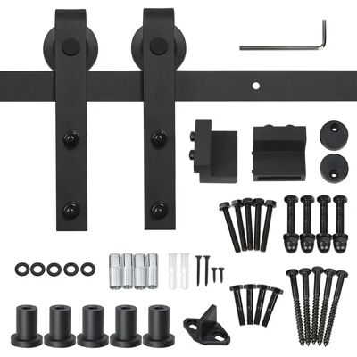 Yaheetech Kit Porte Coulissante Rustique 200cm - Quincaillerie pour Intérieur & Extérieur - Publicité Yaheetech Kit Porte Coulissante Rustique 200cm - Quincaillerie pour Intérieur & Extérieur - Publicité