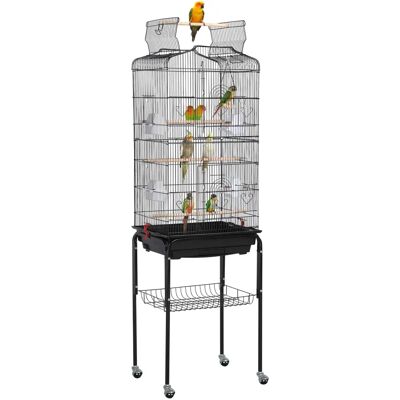 Jaheetech Jaula para Pájaros de Metal y Madera - Espaciosa y Duradera Jaheetech Jaula para Pájaros de Metal y Madera - Espaciosa y Duradera