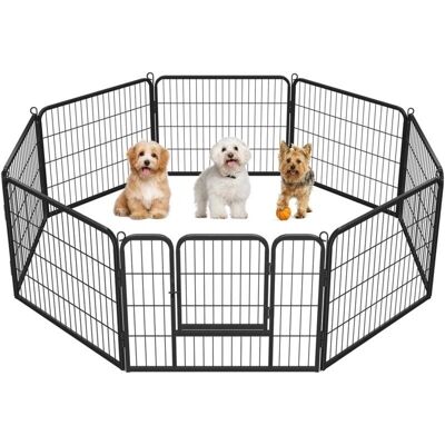 YAHEETECH Enclos pour Animaux - 8 Panneaux 60x80cm, Clôture Pliable pour Chien, Chat, Lapin - Publicité YAHEETECH Enclos pour Animaux - 8 Panneaux 60x80cm, Clôture Pliable pour Chien, Chat, Lapin - Publicité