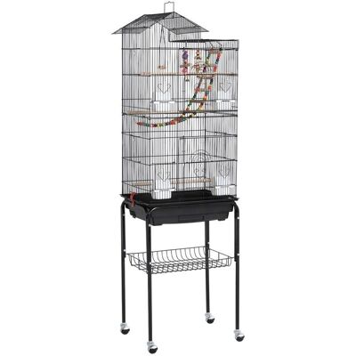 Yaheetech - Voliera 46x35x158 - Zwart - Vogelk Cage Yaheetech - Voliera 46x35x158 - Zwart - Vogelk Cage