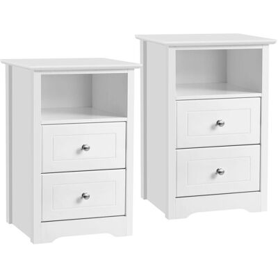 Yaheetech 2 Comodini Moderni con 2 Cassetti Yaheetech 2 Comodini Moderni con 2 Cassetti