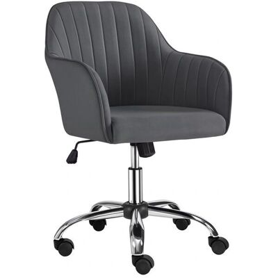 Sedia da ufficio ergonomica grigia - Regolabile e girevole - 136kg - Yaheetech Sedia da ufficio ergonomica grigia - Regolabile e girevole - 136kg - Yaheetech