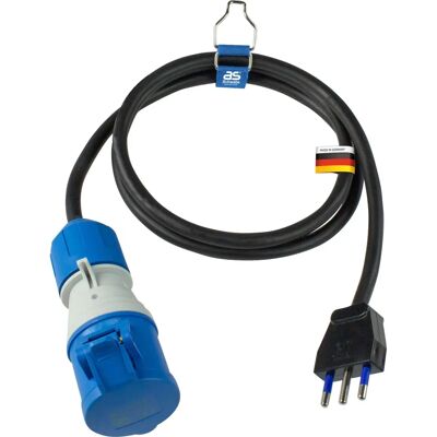 Schwabe Netzadapter - Typ L Italien 16A, 1,5m Gummischlauch Schwabe Netzadapter - Typ L Italien 16A, 1,5m Gummischlauch