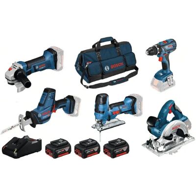Bosch Professional 18V Profi-Set 5-teilig Akku Maschinen Set Bosch Professional 18V Profi-Set 5-teilig Akku Maschinen Set