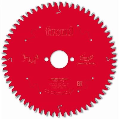 Disco de Sierra Circular Freud - Ø190, 2.6/1.6mm, AL30 Z60 BA -5° - Corte de Paneles Disco de Sierra Circular Freud - Ø190, 2.6/1.6mm, AL30 Z60 BA -5° - Corte de Paneles