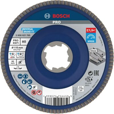 Disco Conico BOSCH X-Lock - 115mm - G80 - X571 Disco Conico BOSCH X-Lock - 115mm - G80 - X571